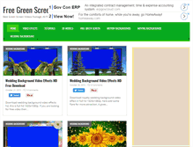 Tablet Screenshot of freegreenscreens.com